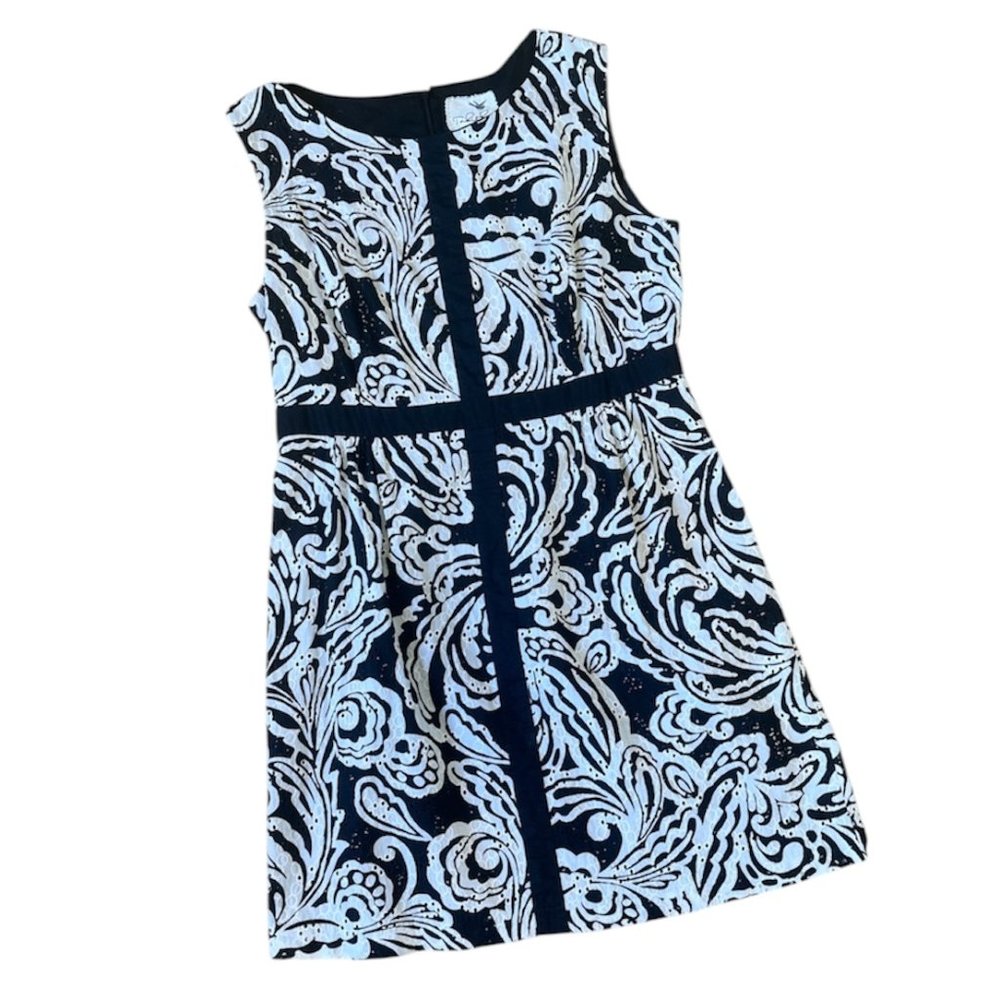 Tabitha paisley eyelet lace sheath dress